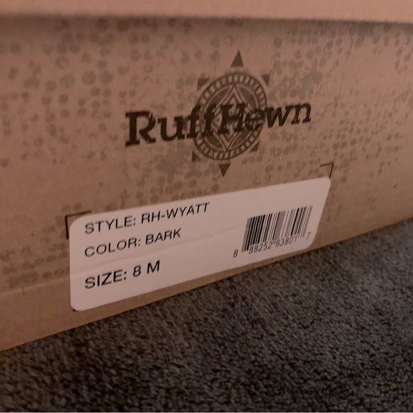 Ruff Hewn Wyatt Casual Wedge Sandals Color Bark Sz 8 M Fringe Trim - Picture 6 of 8